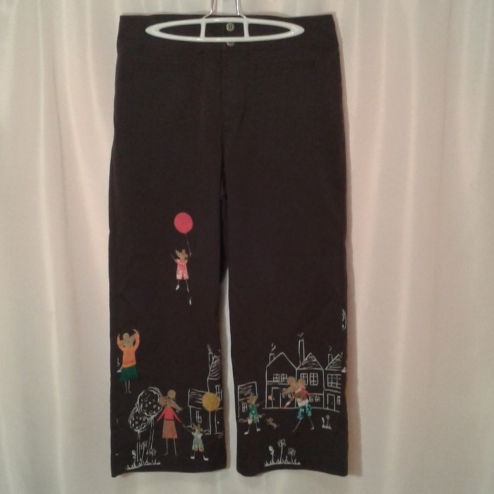 Chico's Brown Pants Mice Design Plus 2.5 or 14